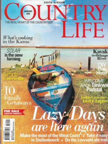 Cover of South African Country Life Magazine - Issue 234 - January 2016