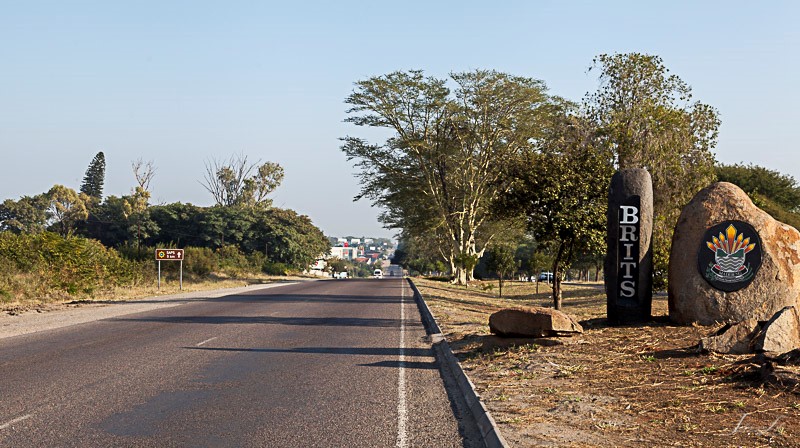Entering the town